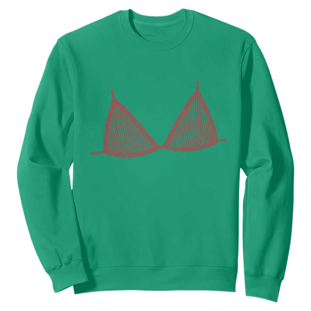Coastal Bikini Sweatshirt Girls Trip Matching Beach Weekend TS14 Irish Green Print Your Wear
