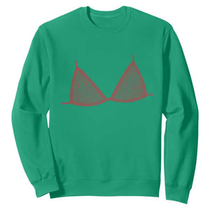 Coastal Bikini Sweatshirt Girls Trip Matching Beach Weekend TS14 Irish Green Print Your Wear