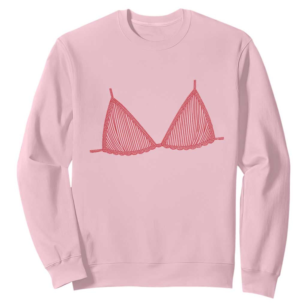 Coastal Bikini Sweatshirt Girls Trip Matching Beach Weekend TS14 Light Pink Print Your Wear