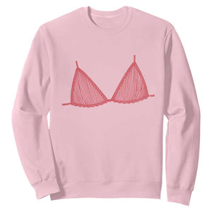 Coastal Bikini Sweatshirt Girls Trip Matching Beach Weekend TS14 Light Pink Print Your Wear