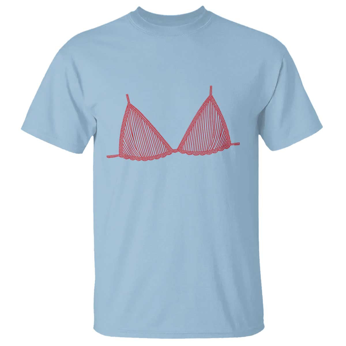 Coastal Bikini T Shirt Girls Trip Matching Beach Weekend TS14 Light Blue Print Your Wear