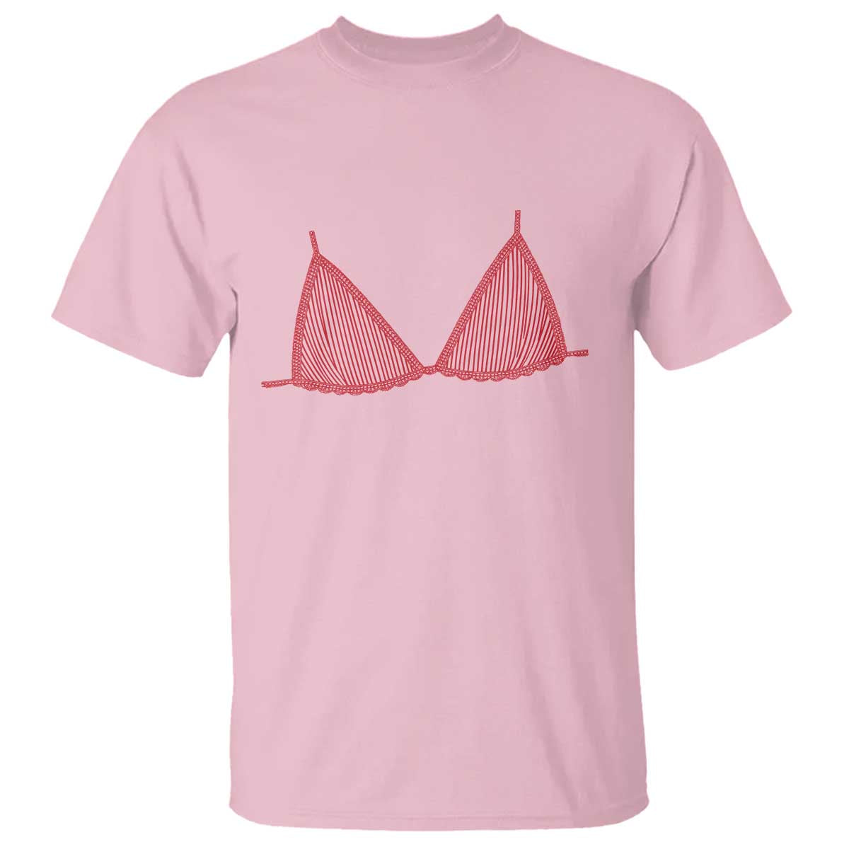 Coastal Bikini T Shirt Girls Trip Matching Beach Weekend TS14 Light Pink Print Your Wear