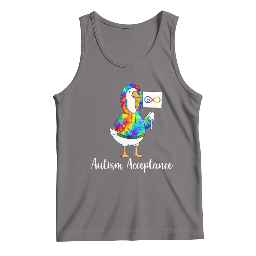 Autism Acceptance Tank Top Accept Understand Love Support Neurodivergent TS14 Deep Heather Print Your Wear