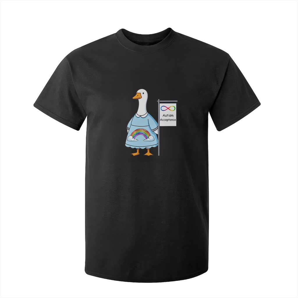 Autism Acceptance T Shirt For Kid Neurodivergent Awareness Silly Goose Support TS14 Black Print Your Wear