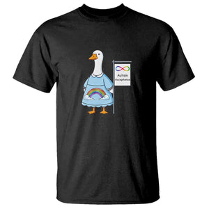 Autism Acceptance T Shirt Neurodivergent Awareness Silly Goose Support TS14 Black Print Your Wear