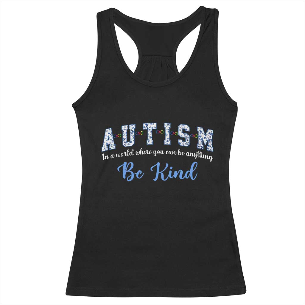 Autism Awareness Racerback Tank Top Neurodivergent Pride Infinity Symbol Support TS14 Black Print Your Wear