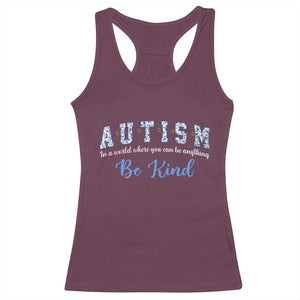Autism Awareness Racerback Tank Top Neurodivergent Pride Infinity Symbol Support TS14 Maroon Print Your Wear