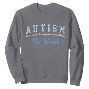 Autism Awareness Sweatshirt Neurodivergent Pride Infinity Symbol Support TS14 Charcoal Print Your Wear