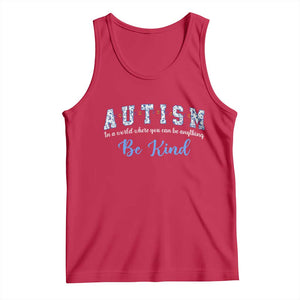 Autism Awareness Tank Top Neurodivergent Pride Infinity Symbol Support TS14 Red Print Your Wear