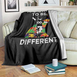 Autism Acceptance Throw Blanket It's Okay To Be Different TS14 Print Your Wear