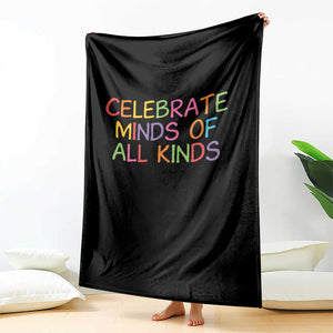 Autism Acceptance Throw Blanket Celebrate Minds of All Kinds TS14 Print Your Wear