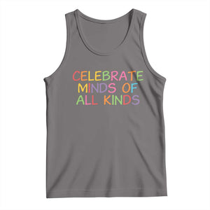 Autism Acceptance Tank Top Celebrate Minds of All Kinds TS14 Deep Heather Print Your Wear