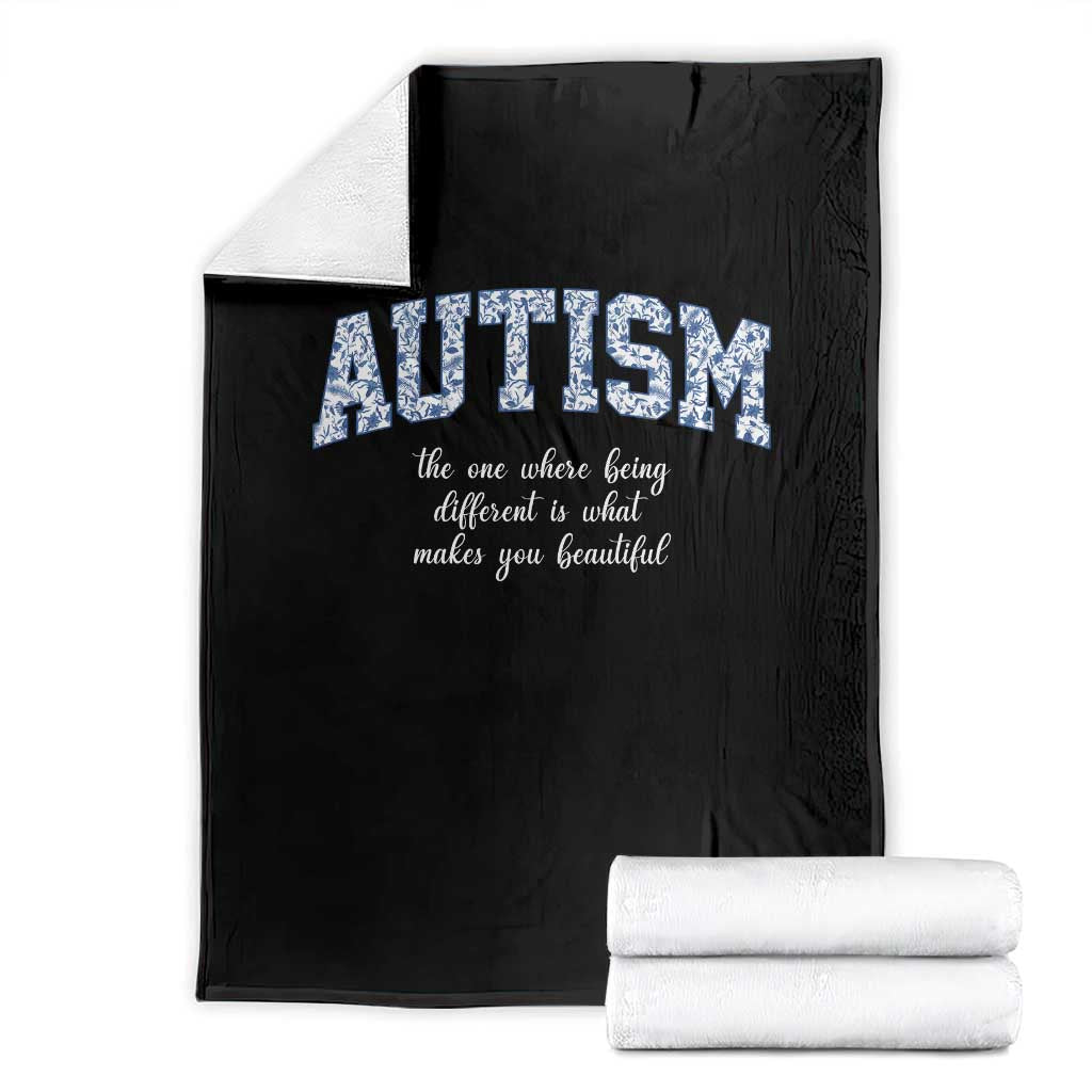 Autism Acceptance Throw Blanket Autistic Acceptance Inspirational TS14 Black Print Your Wear