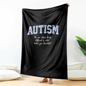 Autism Acceptance Throw Blanket Autistic Acceptance Inspirational TS14 Print Your Wear