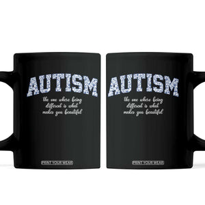 Autism Acceptance Coffee Mug Autistic Acceptance Inspirational TS14 Black Print Your Wear