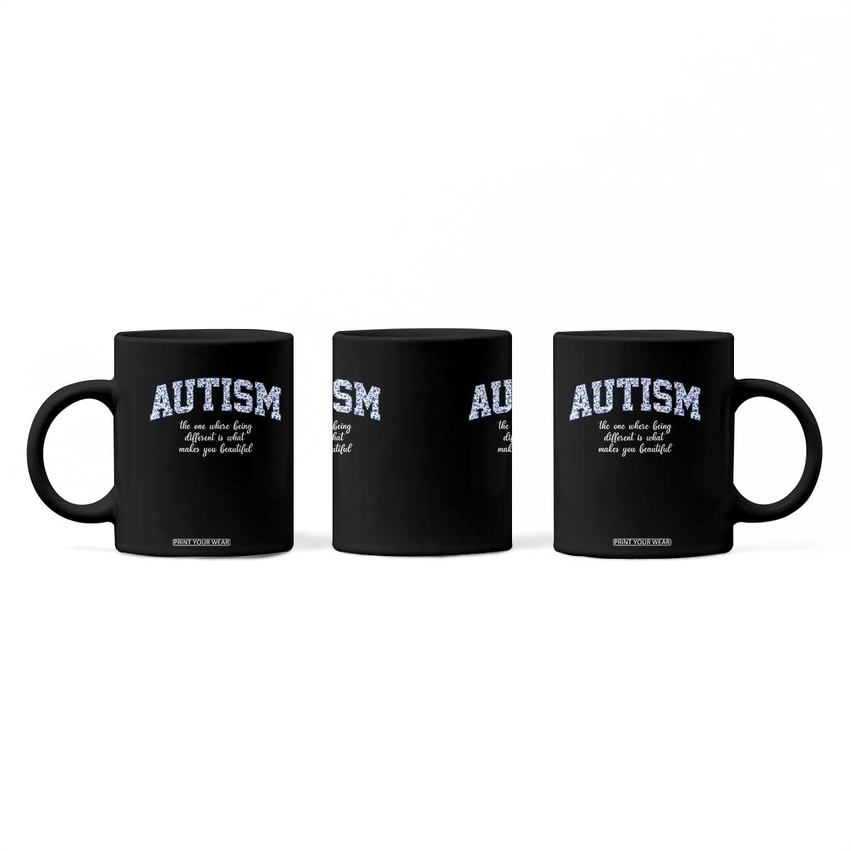 Autism Acceptance Coffee Mug Autistic Acceptance Inspirational TS14 Print Your Wear