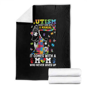Autism Acceptance Throw Blanket Doesn't Come with a Manual Autism Mom TS14 Black Print Your Wear