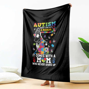 Autism Acceptance Throw Blanket Doesn't Come with a Manual Autism Mom TS14 Print Your Wear