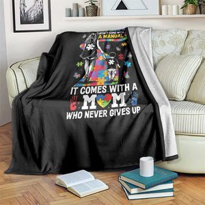 Autism Acceptance Throw Blanket Doesn't Come with a Manual Autism Mom TS14 Print Your Wear