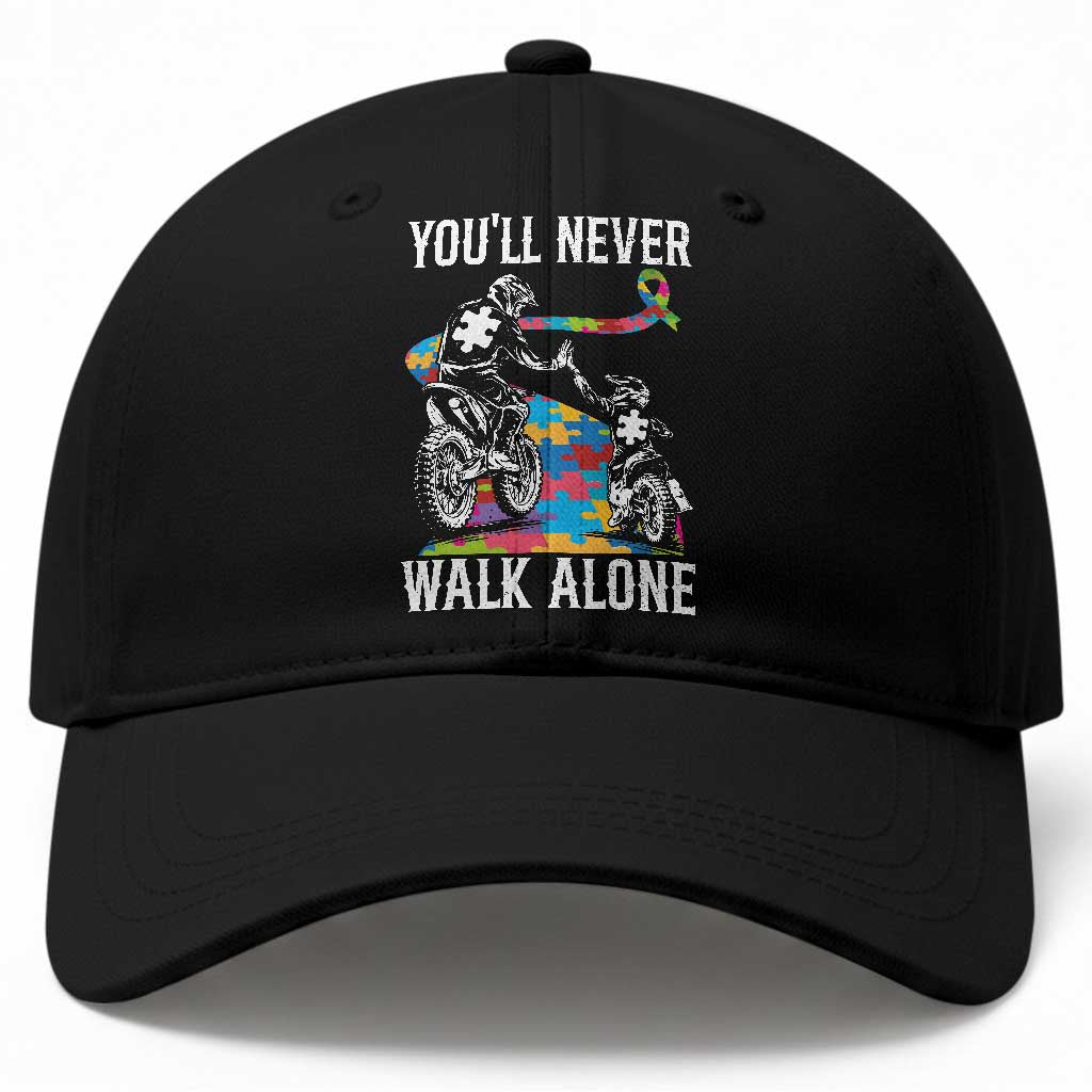 Autism Acceptance Baseball Cap Autism Dad Motocross Rider Father Son Support TS14 Print Your Wear