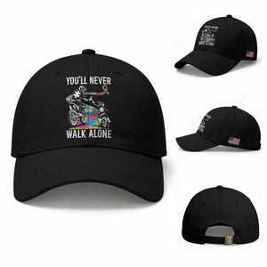 Autism Acceptance Baseball Cap Autism Dad Motocross Rider Father Son Support TS14 Baseball Cap Universal Fit Black Print Your Wear