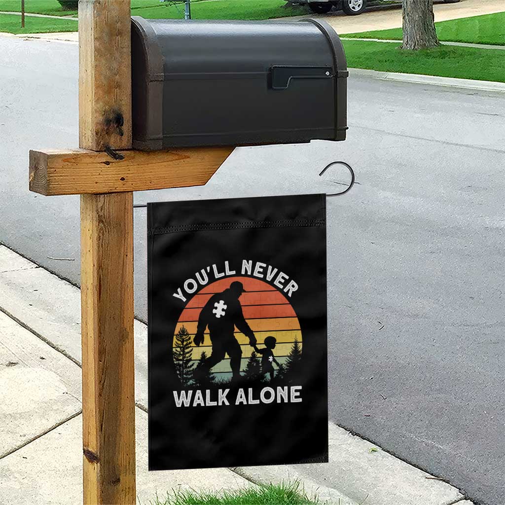 Autism Acceptance Garden Flag Autism Dad You'll Never Walk Alone Support TS14 Print Your Wear