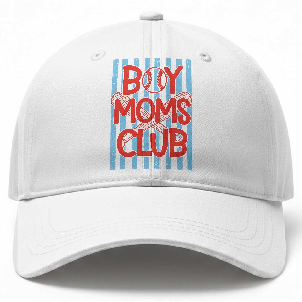 Boy Moms Club Baseball Cap Funny Motherhood Baseball Gift For Mom TS14 Print Your Wear