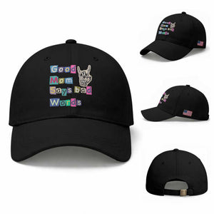 Good Moms Say Bad Words Baseball Cap Funny Sarcastic Mom Mother’s Day Gift TS14 Baseball Cap Universal Fit Black Print Your Wear