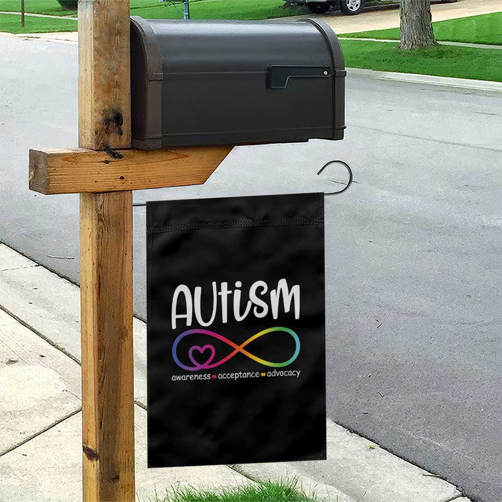 Autism Acceptance Garden Flag Neurodivergent Support Infinity Symbol TS14 Print Your Wear