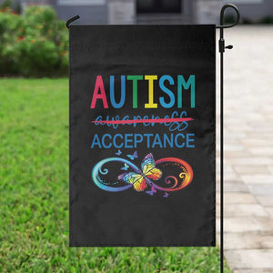 Autism Acceptance Garden Flag Neurodivergent Support Infinity Butterfly Symbol TS14 Print Your Wear