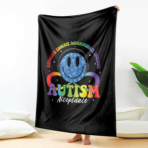 Autism Acceptance Throw Blanket Acceptance Special Education Teacher Kids TS14 Print Your Wear