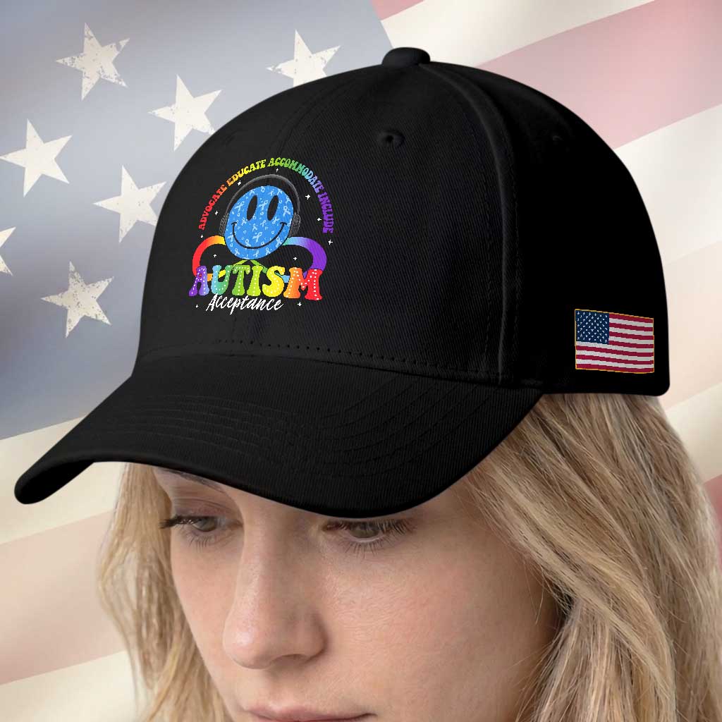 Autism Acceptance Baseball Cap Acceptance Special Education Teacher Kids TS14 Print Your Wear
