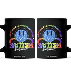 Autism Acceptance Coffee Mug Acceptance Special Education Teacher Kids TS14 Black Print Your Wear