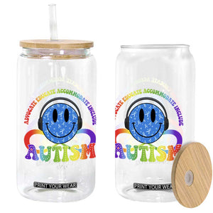 Autism Acceptance Glass Can Acceptance Special Education Teacher Kids TS14 Print Your Wear