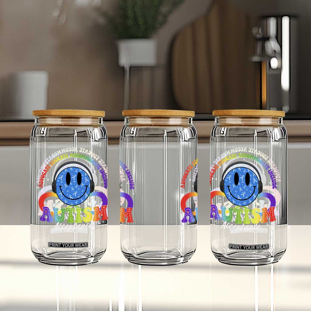 Autism Acceptance Glass Can Acceptance Special Education Teacher Kids TS14 Print Your Wear