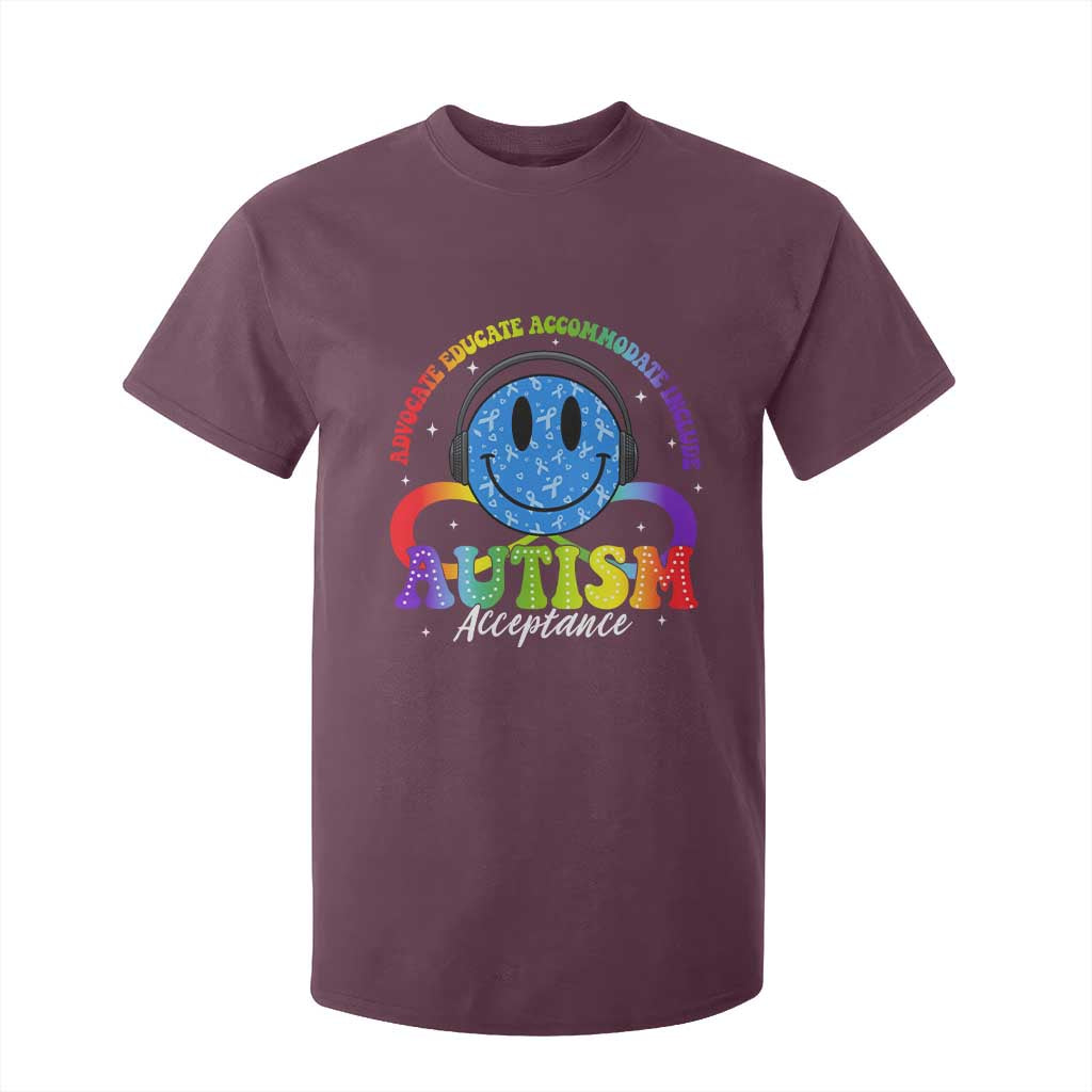 Autism Acceptance T Shirt For Kid - Special Education Teacher Kids Neurodiversity Awareness TS14 Maroon Print Your Wear