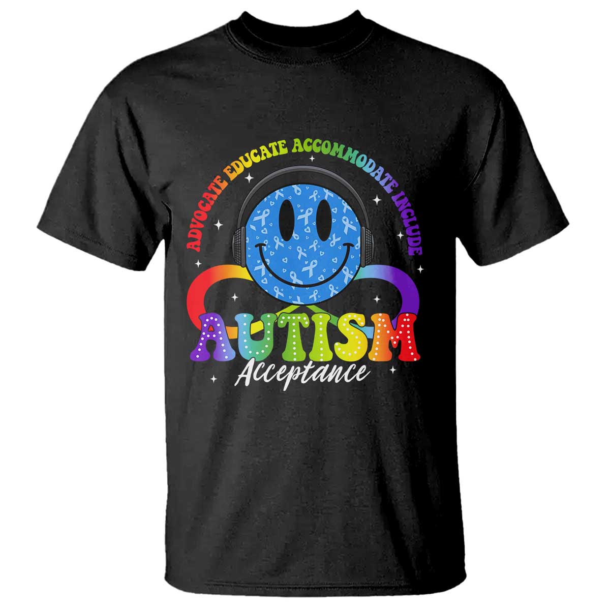 Autism Acceptance T Shirt Acceptance Special Education Teacher Kids TS14 Black Print Your Wear