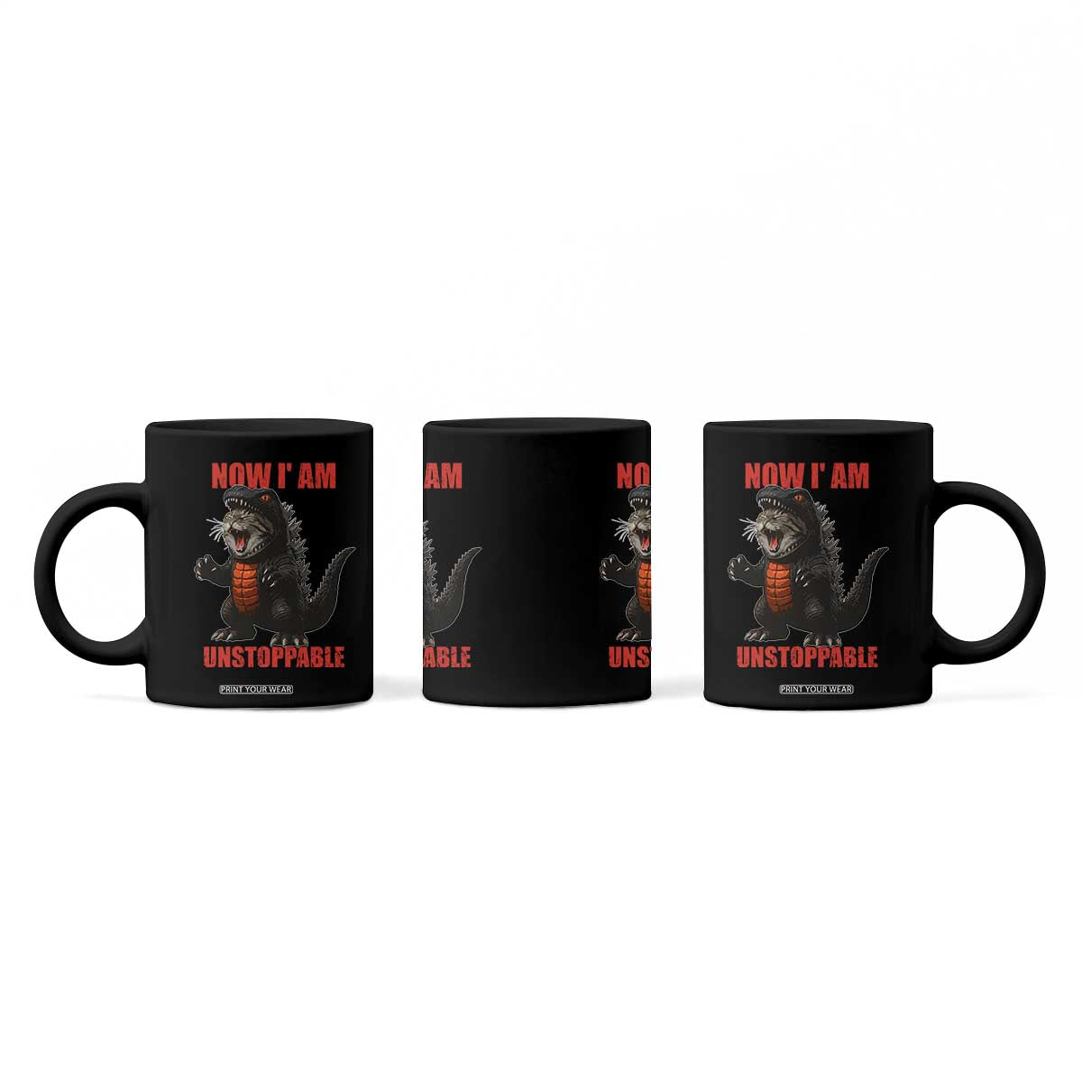 Now I Am Unstoppable Coffee Mug Funny Cat Japanese Anime Kawaii TS14 Print Your Wear