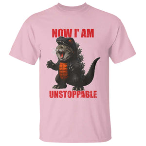 Now I Am Unstoppable T Shirt Funny Cat Japanese Anime Kawaii TS14 Light Pink Print Your Wear