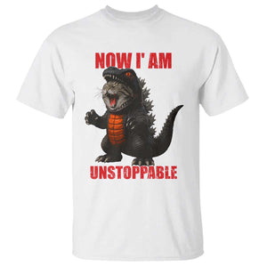 Now I Am Unstoppable T Shirt Funny Cat Japanese Anime Kawaii TS14 White Print Your Wear