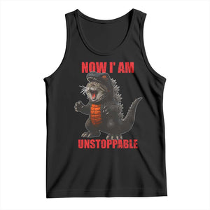 Now I Am Unstoppable Tank Top Funny Cat Japanese Anime Kawaii TS14 Black Print Your Wear