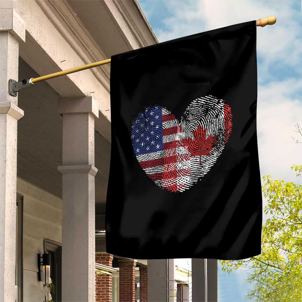 Half Canadian Half American USA Flag Canada America Garden Flag TS14 Print Your Wear