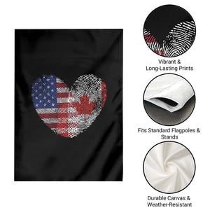 Half Canadian Half American USA Flag Canada America Garden Flag TS14 Print Your Wear