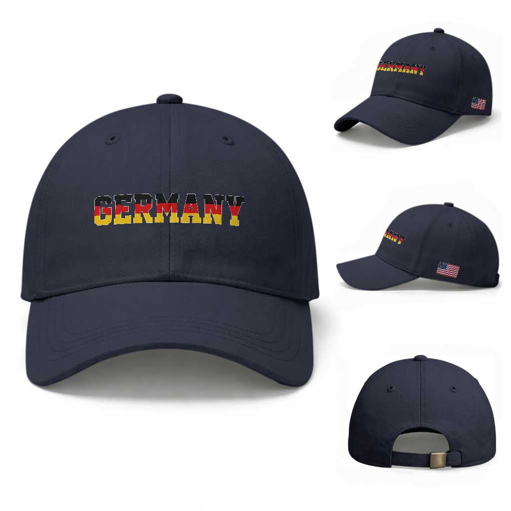 Germany Deutschland German Flag Baseball Cap TS14 Baseball Cap Universal Fit Navy Print Your Wear