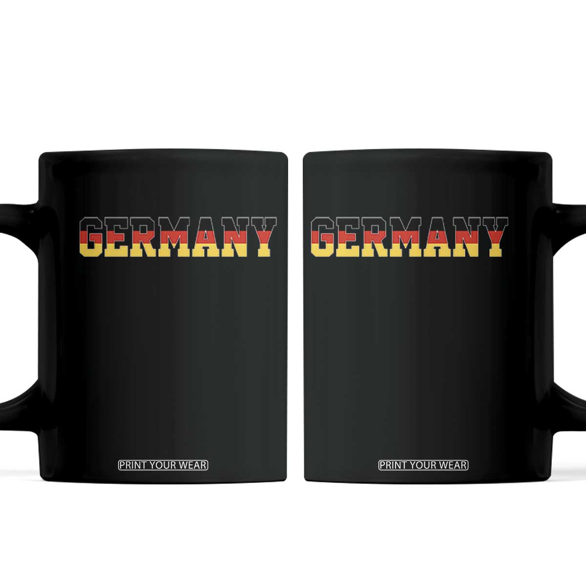 Germany Deutschland German Flag Coffee Mug TS14 Black Print Your Wear
