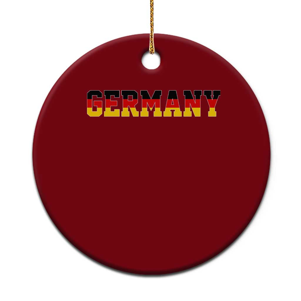 Germany Deutschland German Flag Ceramic Ornament TS14 1pc Red Print Your Wear