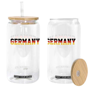 Germany Deutschland German Flag Glass Can TS14 Print Your Wear