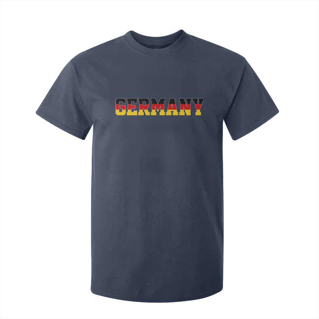 Germany Deutschland German Flag T Shirt For Kid TS14 Navy Print Your Wear