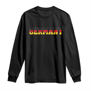 Germany Deutschland German Flag Long Sleeve Shirt TS14 Black Print Your Wear