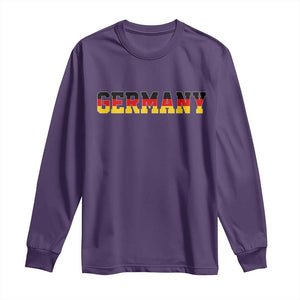 Germany Deutschland German Flag Long Sleeve Shirt TS14 Purple Print Your Wear